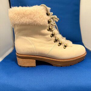 Korkease Winslet-Cream Colored WInter Booties-